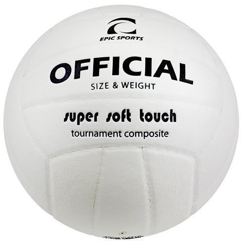 Epic Official Pro Indoor Super Soft White Volleyball