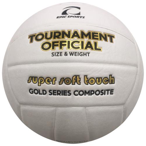 Epic Gold Series Tournament Official Game White/Gold Volleyball