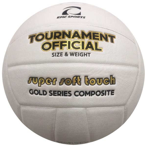 Epic Gold Series Tournament Official Game White/Gold Volleyball
