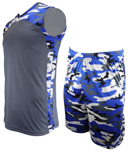 Epic Pro Blade Single Layer Printed Camo Basketball Uniform KIT (Shirt & Shorts)