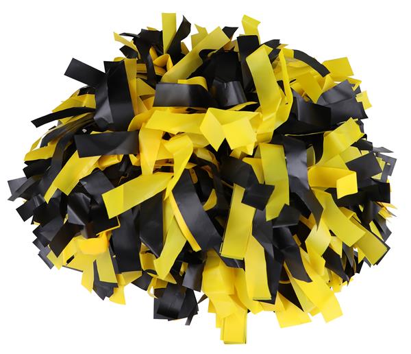 6 Plastic 2 Color Baton Handle Cheerleading Pom