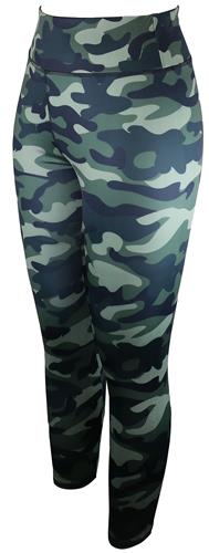 High Waist Camo Print Skinny Leggings
