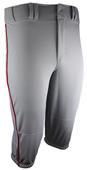 "Triple Play" Our Best Loose-Fit, PRO-Knicker Baseball Pants (WITH PIPING) Adult & Youth