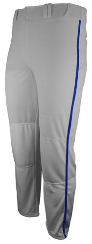 Pantalon Baseball Wilson Classic WTA4332 - Gris Avec Passepoil Noir - Adulte Détendu Large
