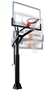 PowerHouse 660 Bolt Down Basketball System with 42x60 glass backboard