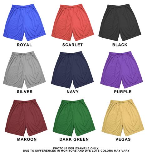 Adult Varsity Inseam Mesh Shorts Closeout