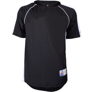 A4 Adult 2-Button Mesh Henley Baseball Jerseys | Epic Sports