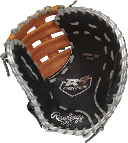 Rawlings R9 Contour 12-Inch First Base Mitt - R9FMU-17BT. Free shipping.  Some exclusions apply.