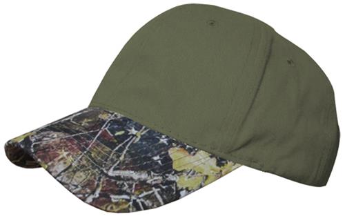 Camouflage Baseball Caps, Velcro Closure, Adult ( Olive or Tobacco) . Embroidery is available on this item.