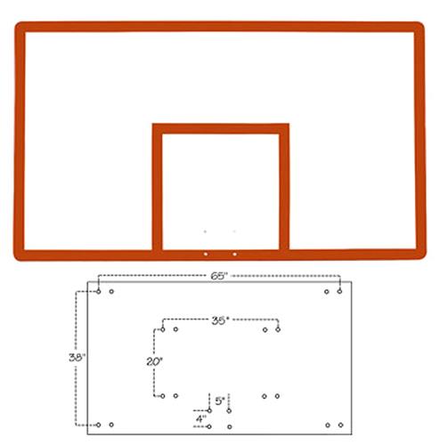 Official 42"x72" Fiberglass Basketball Backboard
