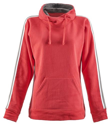 J America Ladies Rival Fleece Hoodie 8642. Decorated in seven days or less.