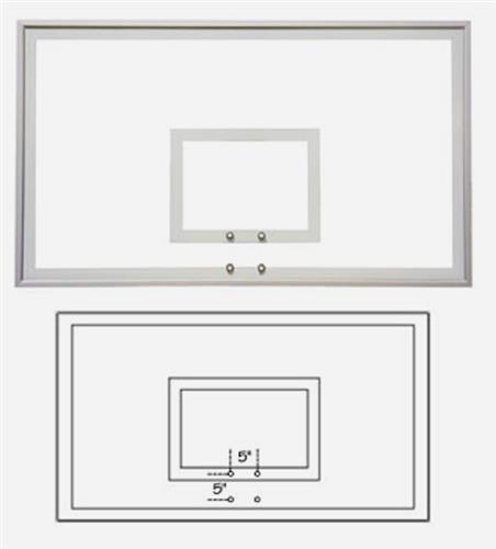42"x72" Response Temper Glass Basketball Backboard