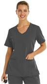 Maevn Womens Matrix Pro Curved V-Neck Scrub Top 3902