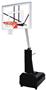 Fury Turbo Portable Basketball System with 36x54 glass backboard