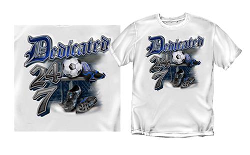 Coed Soccer "Dedicated 24/7" T-shirts
