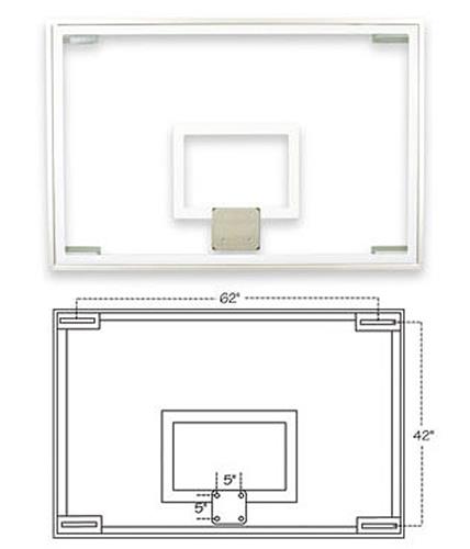 FT236 Competition Glass Basketball Backboard