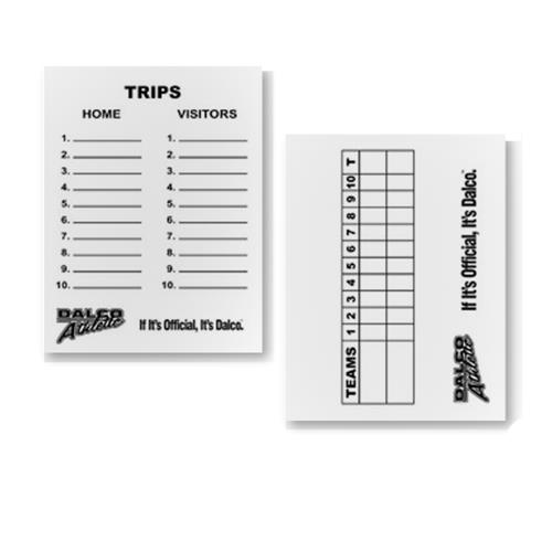 Dalco Baseball/Softball Writable Cards-Pkgs of 10