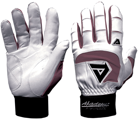 Akadema BTG461 Maroon Professional Batting Gloves Baseball Equipment