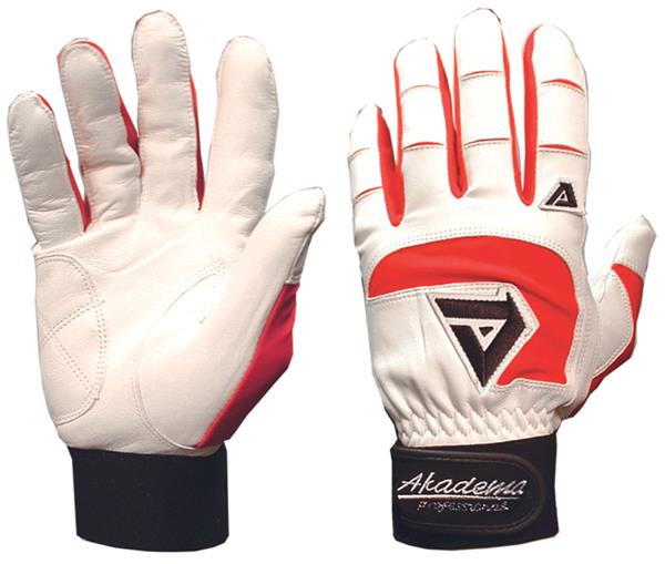 Akadema BTG475 Red Professional Batting Gloves Baseball Equipment & Gear