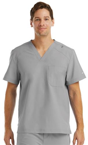 Maevn Mens Momentum Chest Pocket V-Neck Scrub Top 5801. Embroidery is available on this item.
