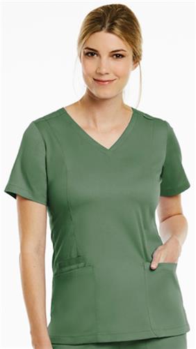 Maevn Womens Matrix Double V-Neck Scrub Top 3501. Embroidery is available on this item.