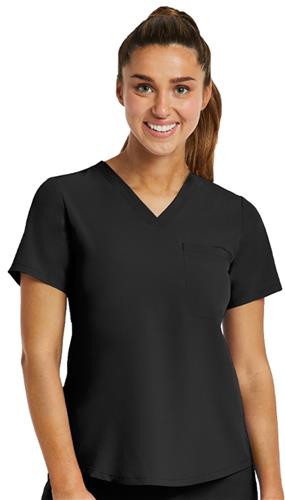 Maevn Womens Matrix Impulse V-Neck Tuck In Scrub Top 4530. Embroidery is available on this item.