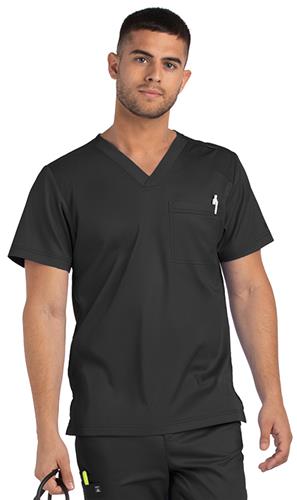 Maevn Mens Matrix Basic V-Neck Scrub Top 5501. Embroidery is available on this item.