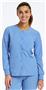 Maevn Womens Matrix Impulse Round Neck Snap Scrub Jacket 7510