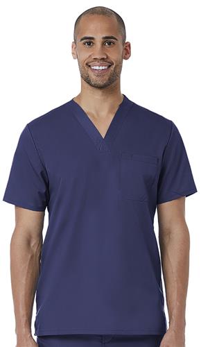 Maevn EON Mens Mesh Panel V-Neck Scrub Top 5208. Embroidery is available on this item.