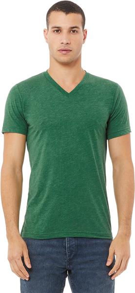 Bella+Canvas Unisex Heather CVC Short Sleeve V-Neck Tee 3005CVC ...
