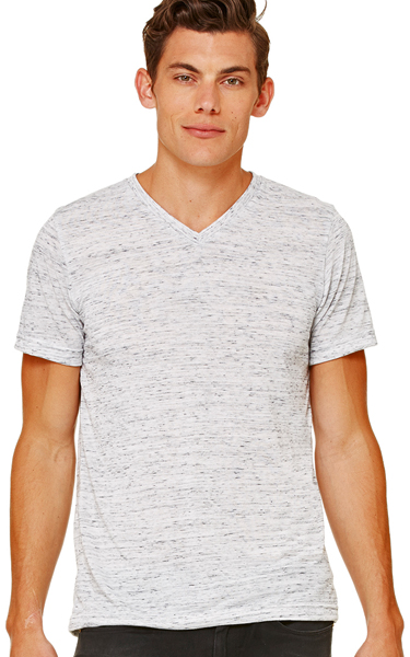 Bella+Canvas Unisex Textured Jersey Short Sleeve V-Neck Tee 3655 ...