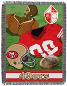 Northwest NFL San Francisco 49ers Vintage Tapestry Throw