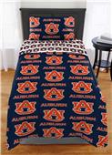 Northwest NCAA Auburn Tigers Rotary Twin Bed In a Bag Set