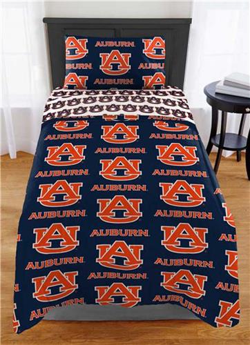 Northwest NCAA Auburn Tigers Rotary Twin Bed In a Bag Set