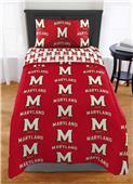 Northwest NCAA Maryland Terrapins Rotary Twin Bed In a Bag Set