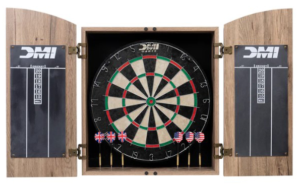 Dublin Bristle Dartboard Cabinet Set D4600RTW | Epic Sports