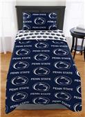 Northwest NCAA Penn State Nittany Lions Rotary Twin Bed In a Bag Set