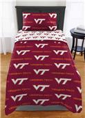 Northwest NCAA Virginia Tech Hokies Rotary Twin Bed In a Bag Set