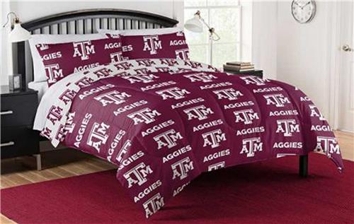 Northwest NCAA Texas A&M Aggies Rotary Full Bed In a Bag Set