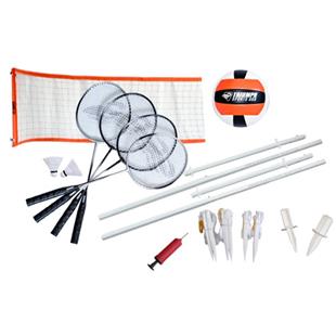  Triumph Sports 4-Player Badminton Set with 4 Rackets, 3  Shuttlecocks and 1 Carry Case, Black (35-7119-2) : Sports & Outdoors