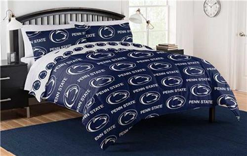 Northwest NCAA Penn State Nittany Lions Rotary Queen Bed In a Bag Set