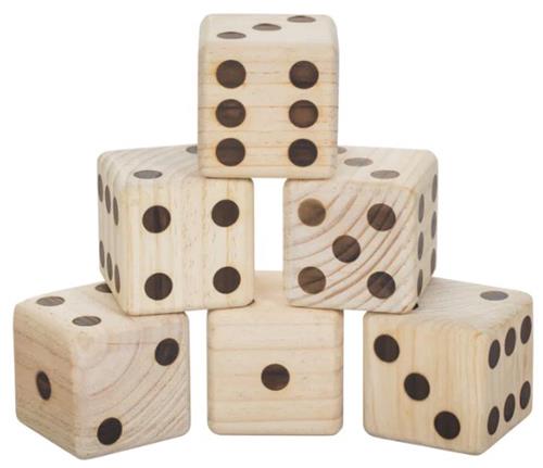 Triumph Big Roller Giant Wooden Lawn Dice Set W/Scoreboards 35-7335-3 ...