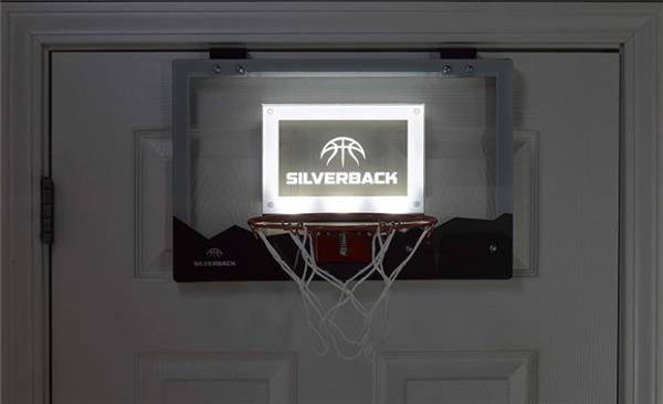 Silverback 18 Over the Door Mini Basketball Hoop Set with Shatterproof  Backboard Perfect for Home or Office