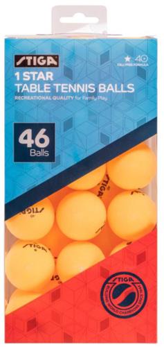 Stiga 46-Pack Table Tennis Balls - Orange T1461
