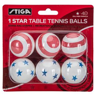 Stiga 46-Pack Table Tennis Balls - White T1460