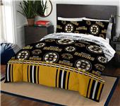 Northwest NHL Boston Bruins Rotary Full Bed in Bag Set