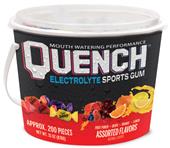 Quench Electrolyte Sports Gum 200 Pieces Variety Bucket