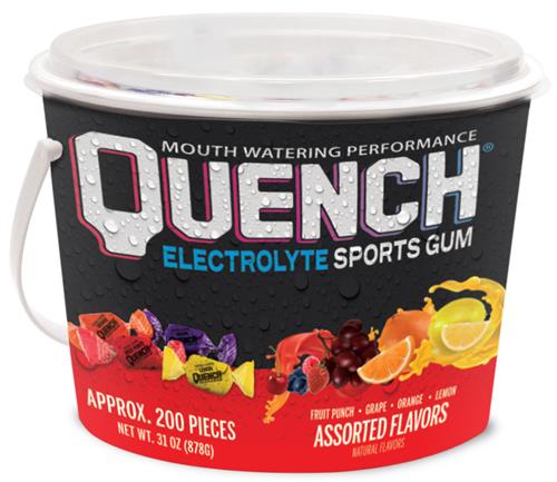 Quench Electrolyte Sports Gum 200 Pieces Variety Bucket