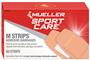 Mueller MStrips Sterile Adhesive Fabric Bandages 2" x 4" Strips 50 Strips Per Box