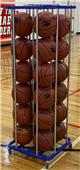 Bison SpaceSaver Lockable Vertical Basketball Carts